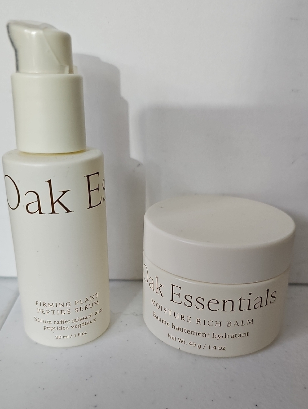 Oak Essentials Moisture Rich Balm & Firming Plant Peptide Serum SCBIN2